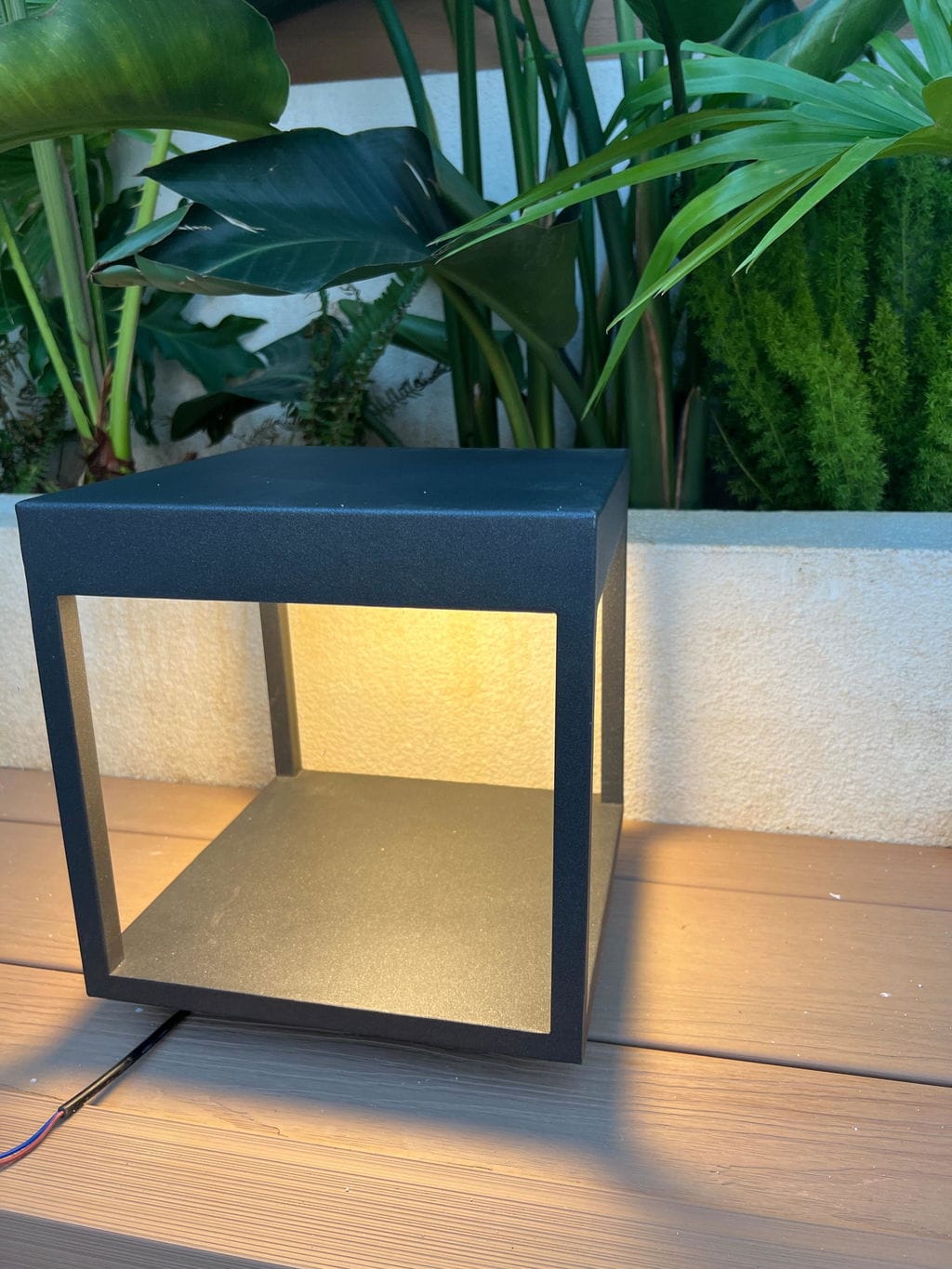 Customer photo review of Outdoor Post Light, Stainless Steel, IP65 Waterproof, Integrated LED