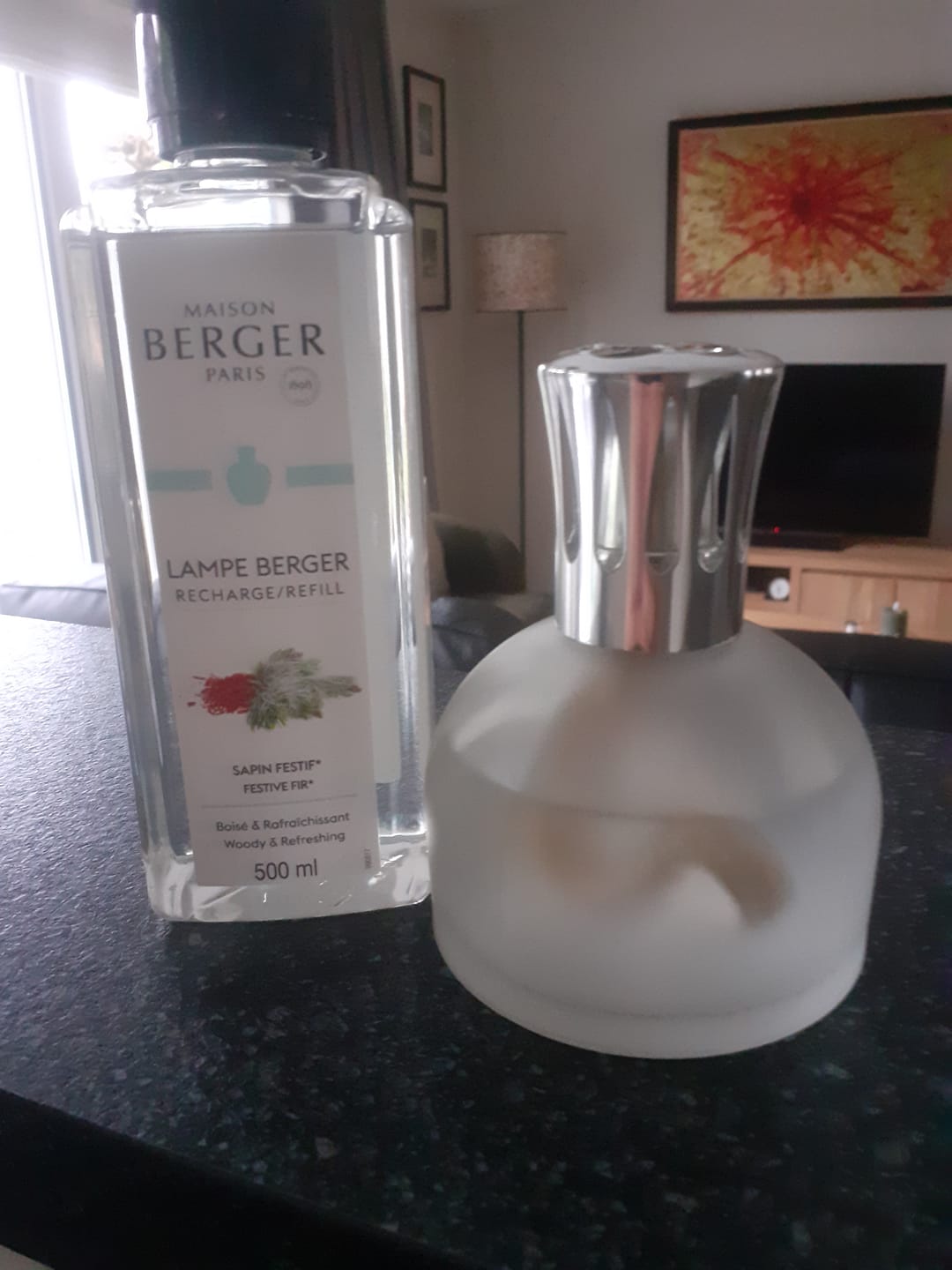 Customer photo review of Maison Berger Navulling - voor geurbrander - Beneath the Christmas Tree - 500 ml