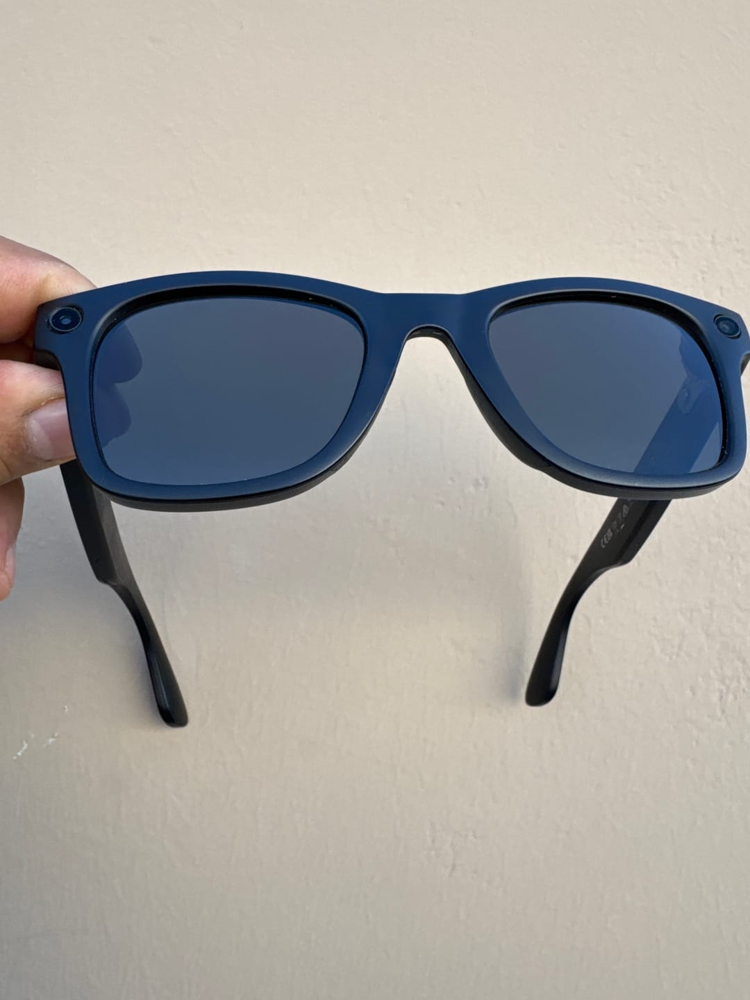 Customer photo review of Ray-Ban Meta Wayfarer Replacement Lenses RW4006