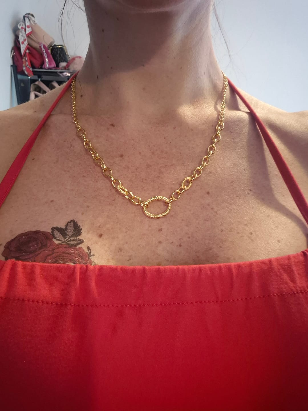 Customer photo review of Ocean Link Necklace