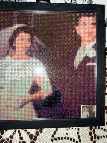 Gloria C.’s finished Custom Photo diamond painting