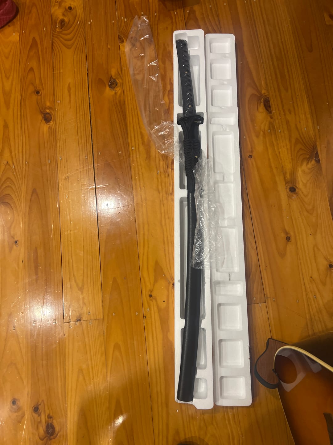 Customer photo review of The Kogetsu seiken Handmade Katana Clay Tempered T10 Steel Unokubi-Zukuri