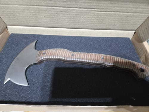 Customer photo review of Combat tomahawk "Barong" with polymer composite handle