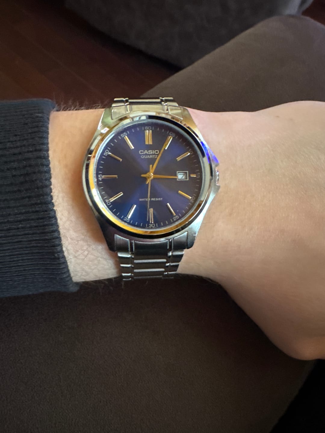 Customer photo review of Reloj Casio Análogo MTP-1183A-2A Azul Acero Inoxidable