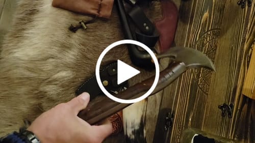 Customer photo review of Hand forged tomahawk "Nanook"
