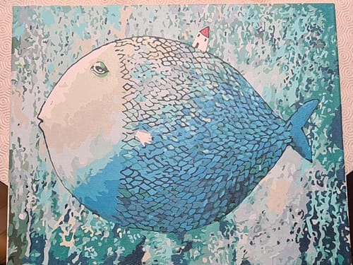 Customer photo review of Poisson artistique