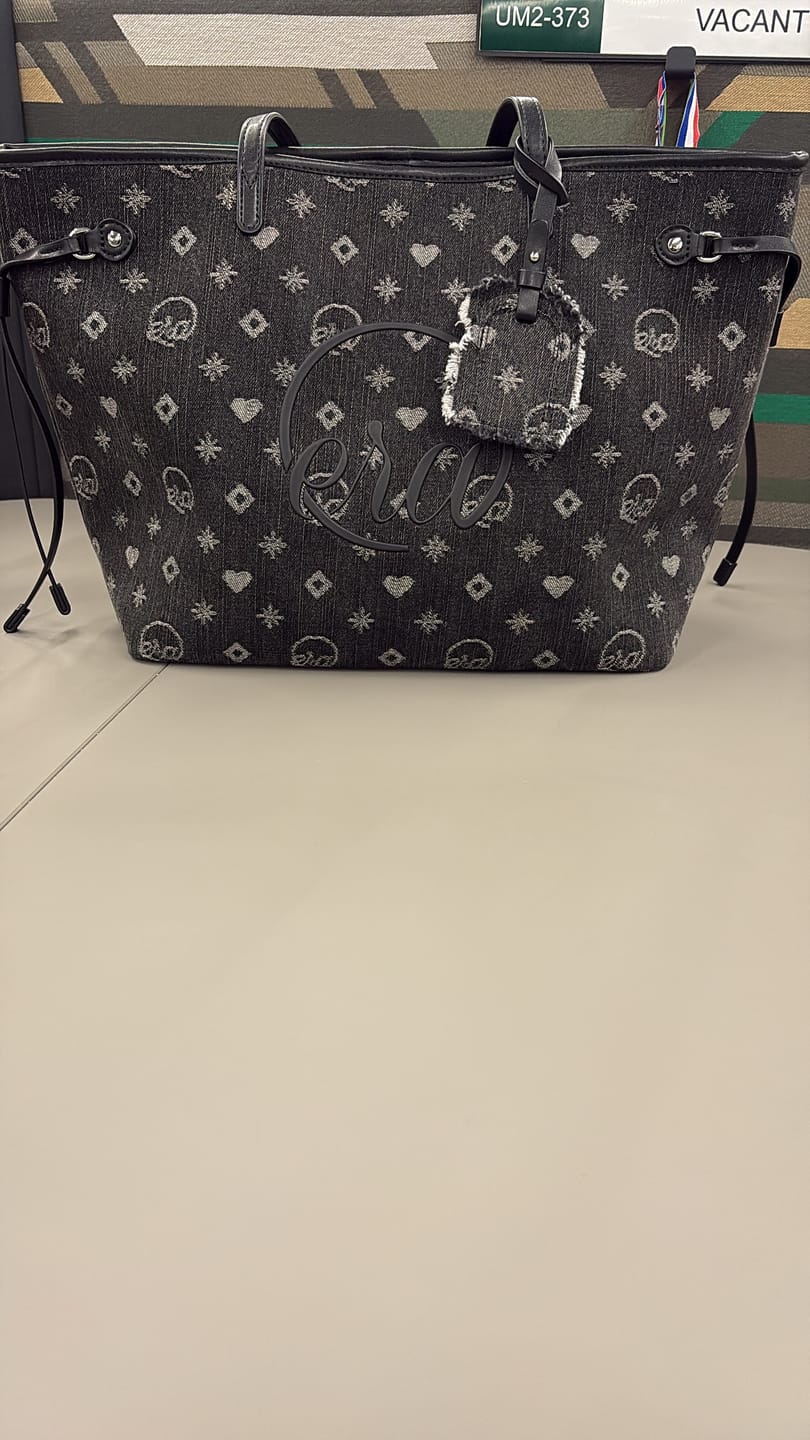 Customer photo review of Midnight Muse Denim Tote