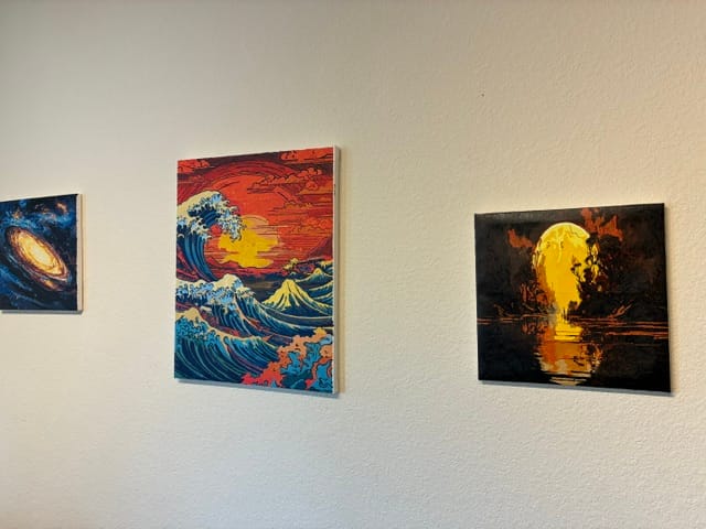 Customer photo review of Moonlit Reflections (Paint by Numbers)