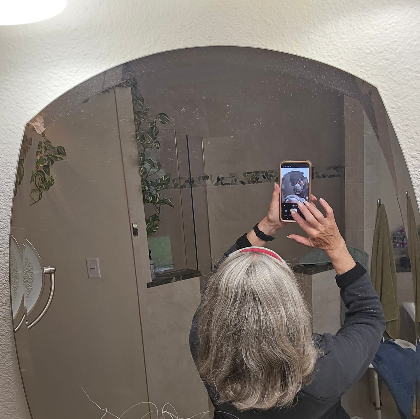 Customer photo review of Purple Rain Shampoo & Conditioner Bar