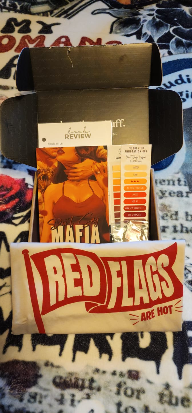 Customer photo review of smut slut book club subscription