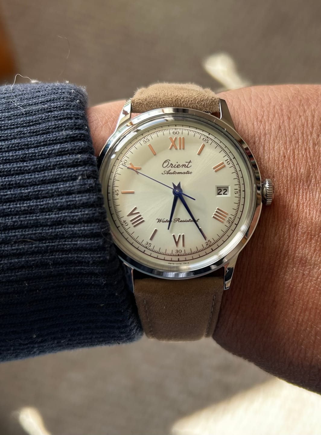 Customer photo review of Reloj Orient RA-AC0027S Bambino 40.5mm Automático [75th Edición Limitada]