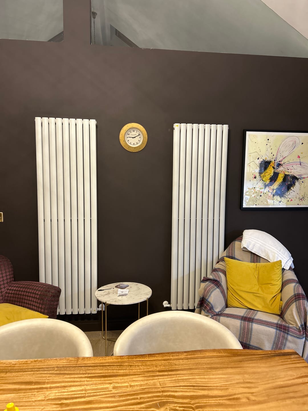 Customer photo review of Large Wall Clock | Lawn Yellow