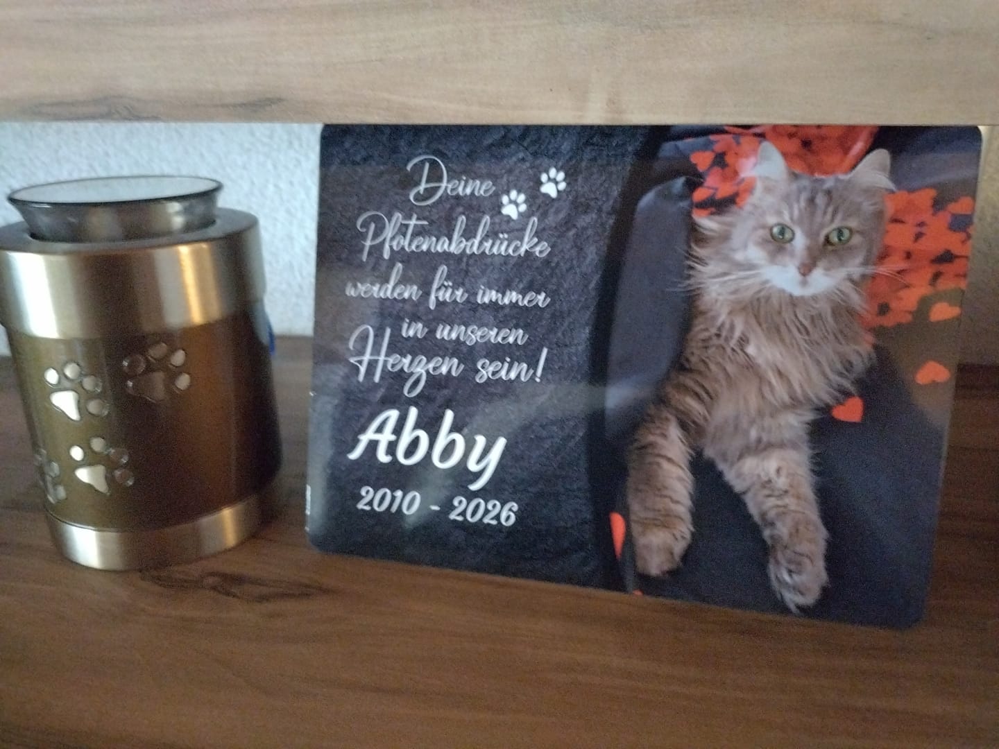 Customer photo review of Gedenk-Schlüsselanhänger mit Foto & Text Angebot