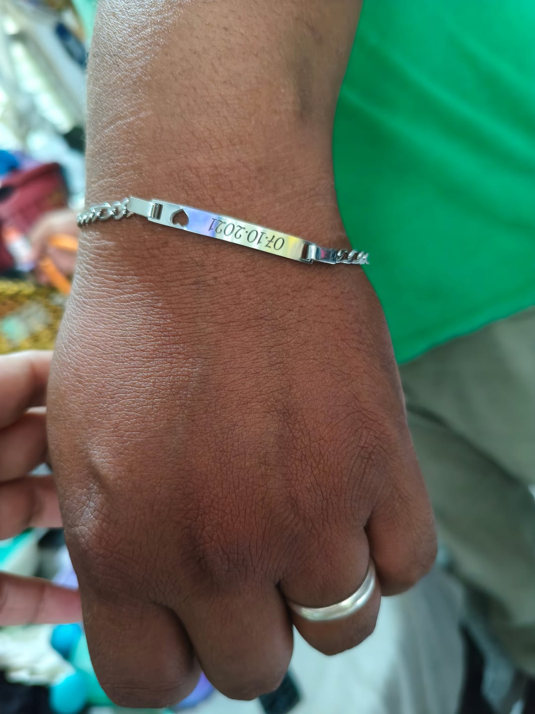 Customer photo review of Pulsera Fígaro Personalizada
