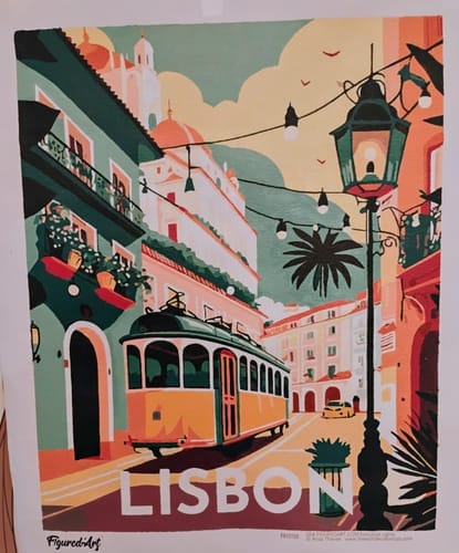 Customer photo review of Affiche Vintage Lisbonne