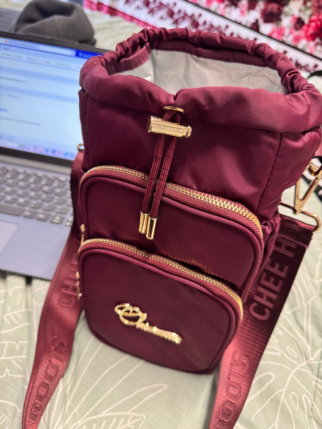 Customer photo review of Deep Wine Bag and Pink Mixer Bundle