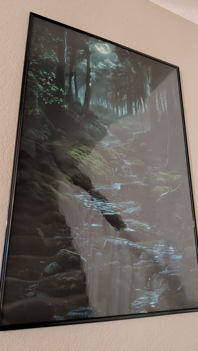 Customer photo review of Moonlit Forest Stream