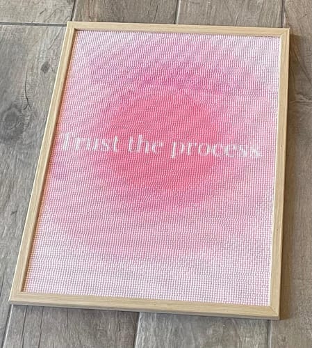 Customer photo review of Broderie Diamant Personnalisée - Réalisation graphique Gratuite
