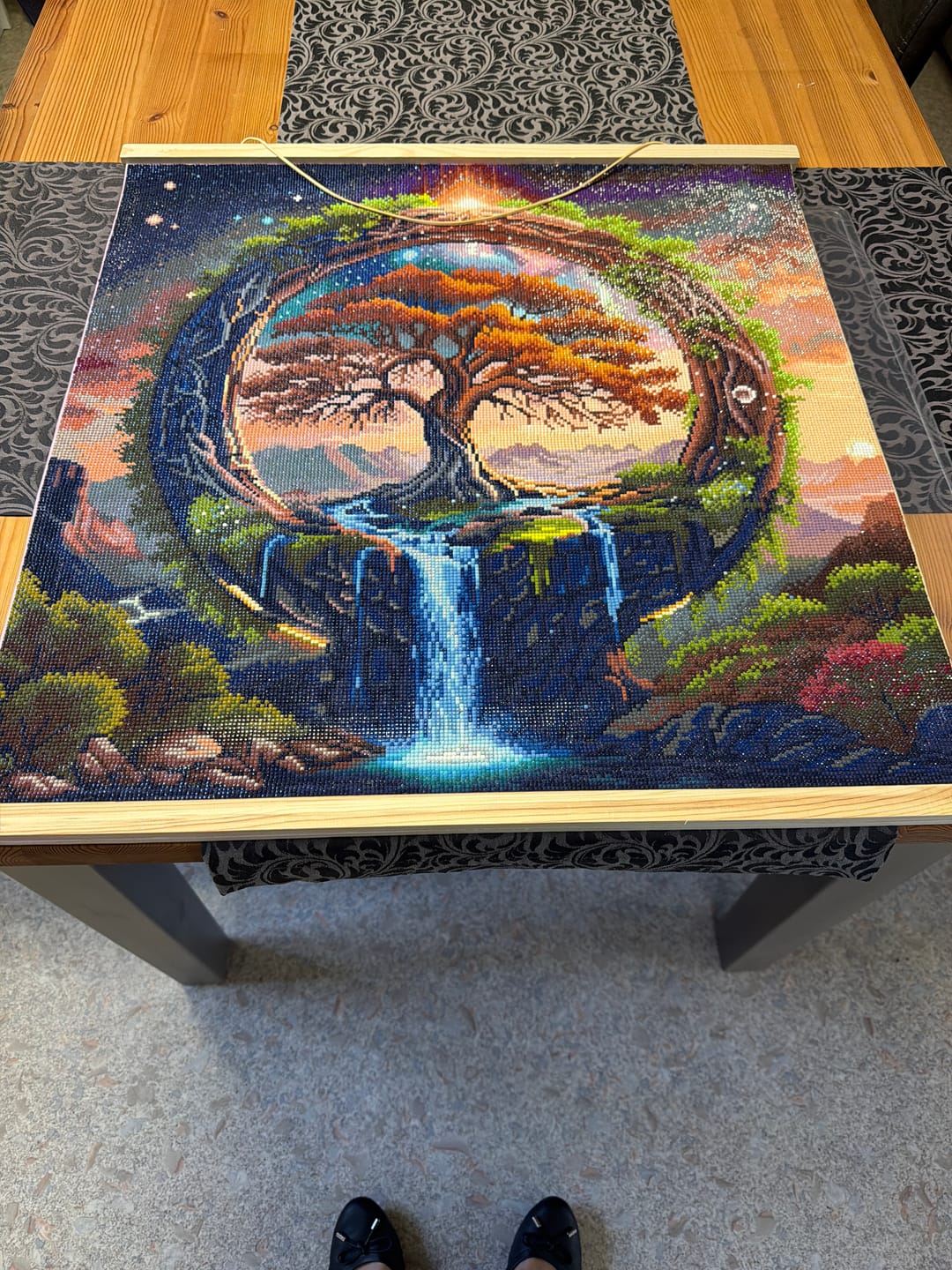 Customer photo review of Holzrahmen mit Magnetverschluss für Diamond Painting