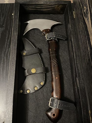 Customer photo review of Сustom made tomahawk "Ogun"