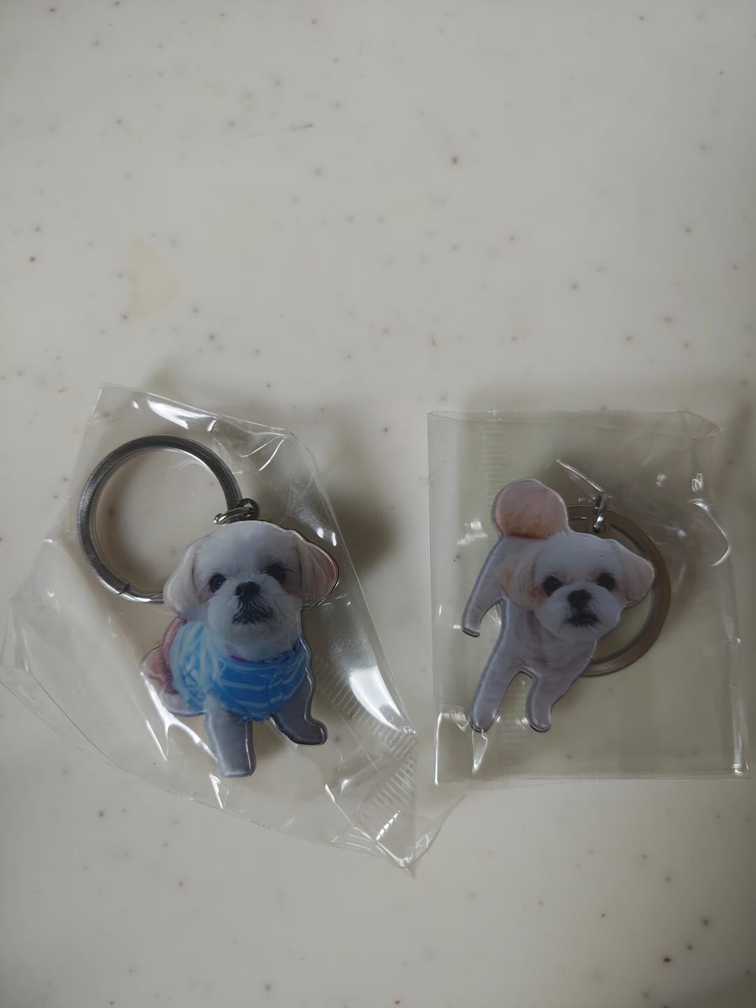 Customer photo review of 世界にひとつだけ♪好きな写真で作るオリジナルキーホルダー（文字入れ無料）