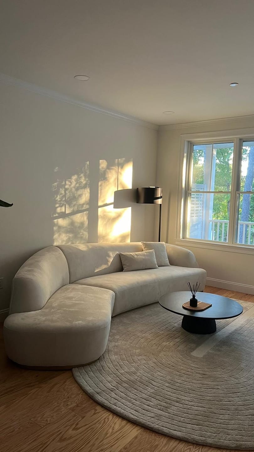 Customer photo review of Reya Form Curved Modular Sectional