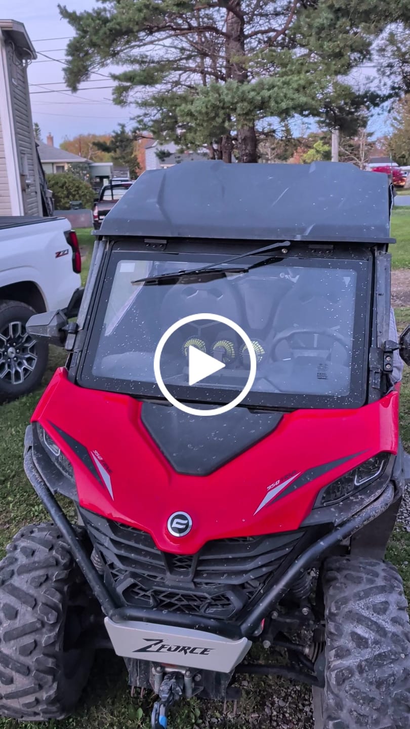 Customer video review of UTV Glass Windshield with Wiper For CFMOTO ZForce 950| ZForce 800（2023+）