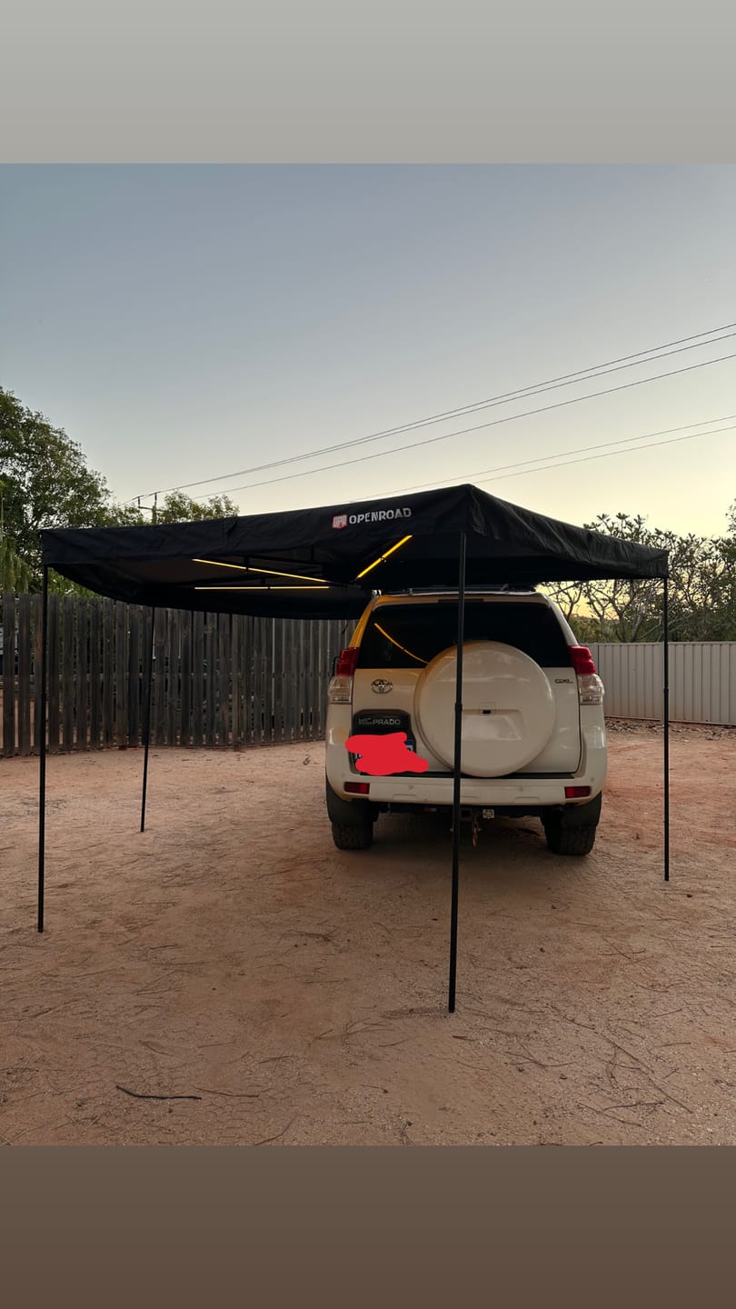 Customer photo review of OPENROAD  270 Free Standing Awning for Camping