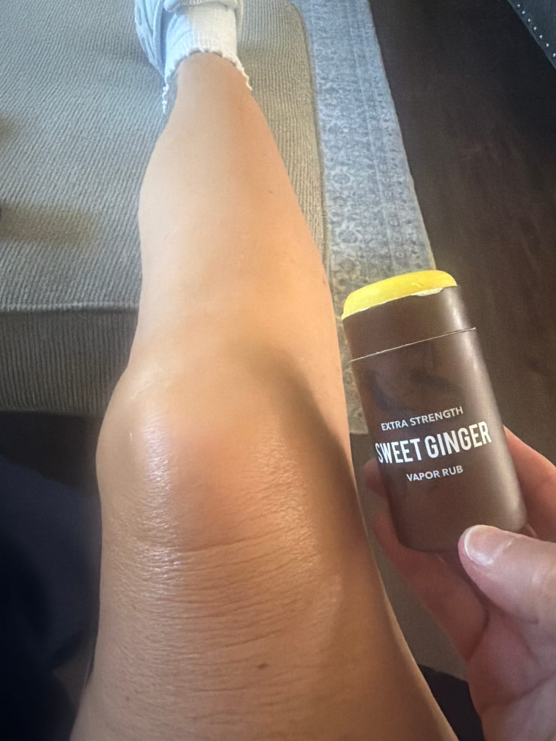 Customer photo review of Extra Strength Sweet Ginger Vapor Rub Stick