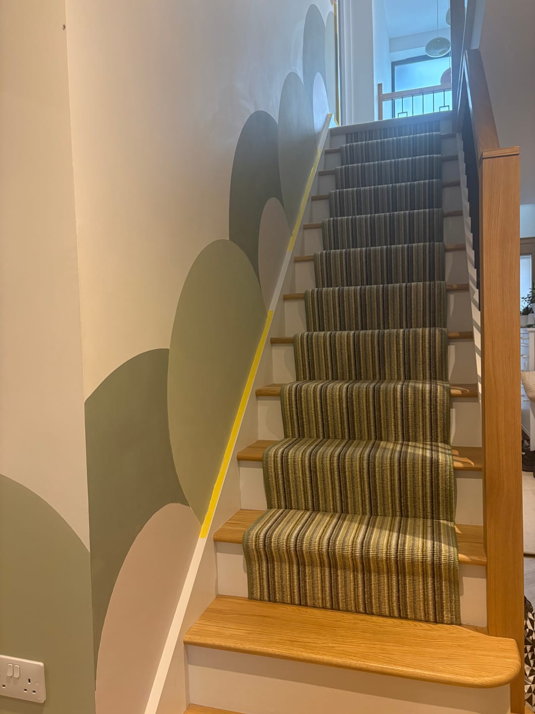Customer photo review of Boho Arch Wall Stencil