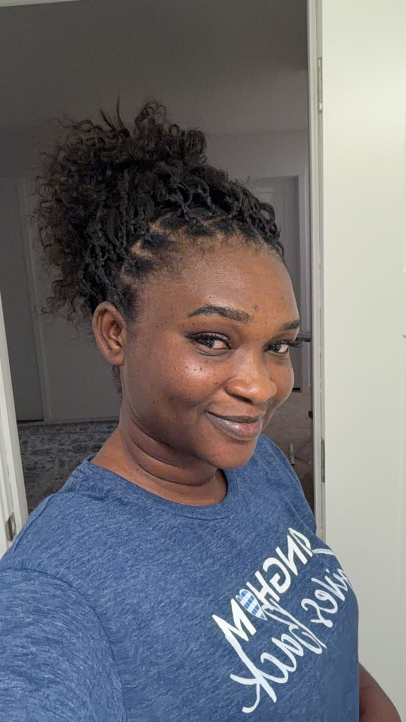 Customer photo review of Deep Wave Bulk Hair Extensions for Braiding