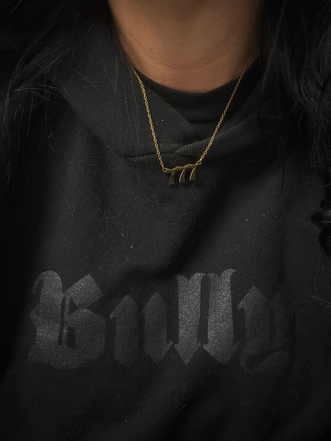 Customer photo review of Angel Number Necklace