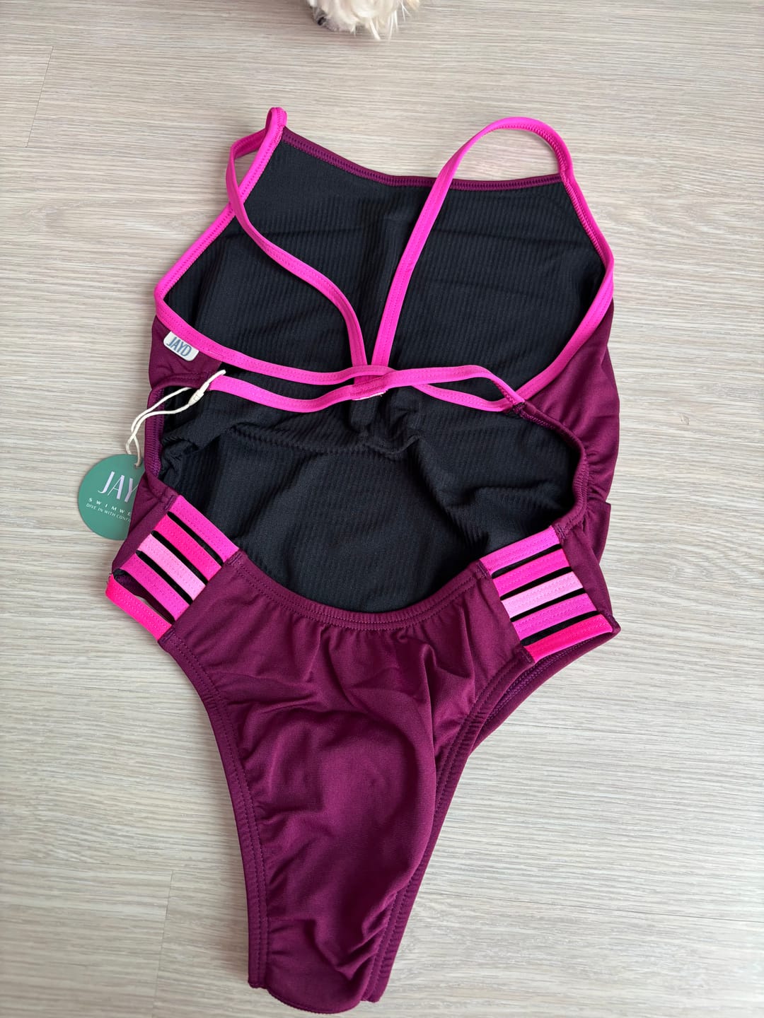 Customer photo review of LENNOX ONE PIECE - Sangria|Orchid