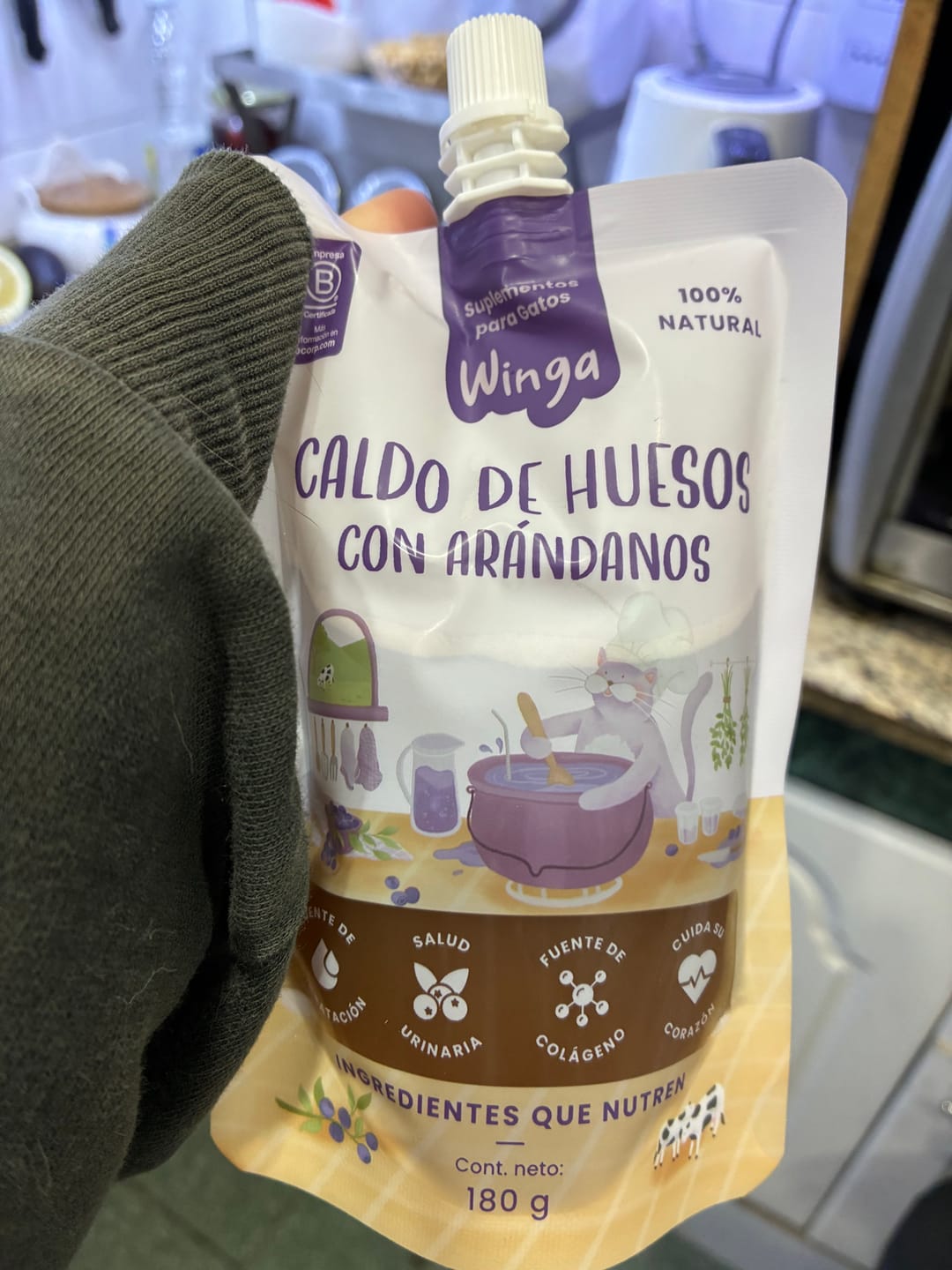 Customer photo review of Caldo de Huesos Gatos
