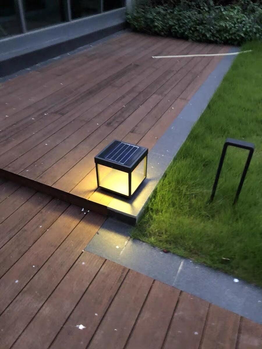 Customer photo review of Outdoor Post Light, Stainless Steel, IP65 Waterproof, Integrated LED