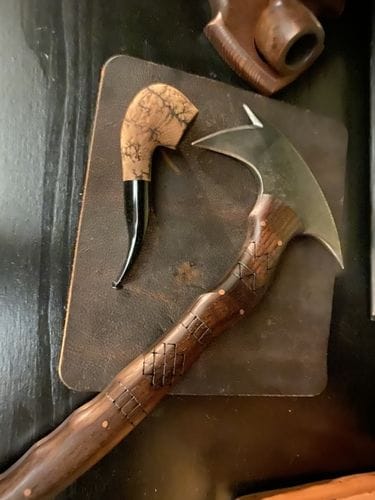Customer photo review of Сustom made tomahawk "Ogun"