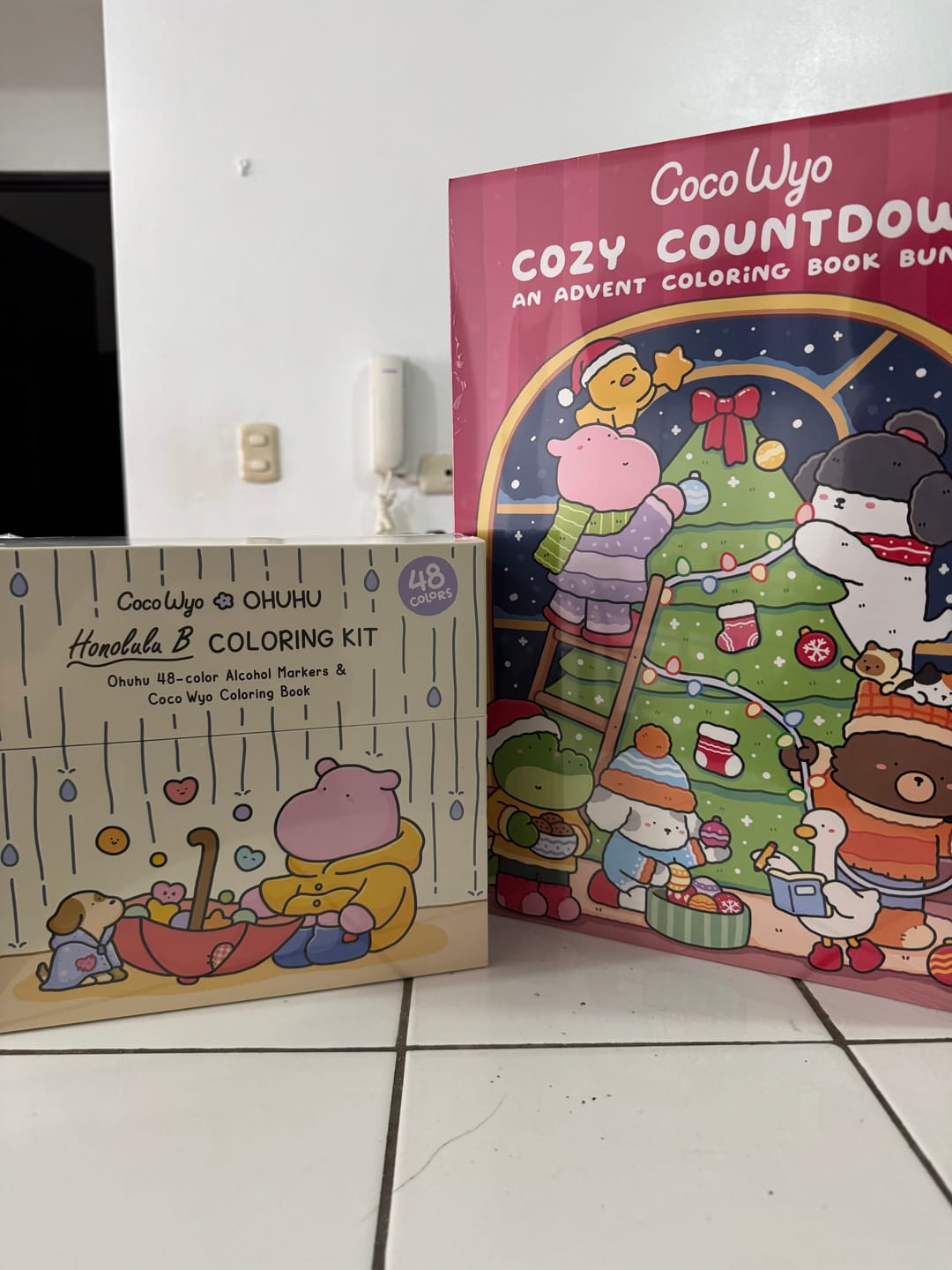 Customer photo review of Ohuhu x Coco Wyo Cozy Mood Coloring Kit, Honolulu B 48 Colors Alcohol Markers with Brush & Fine Dual Tips, Coloring Book with Mood Tracker Pages