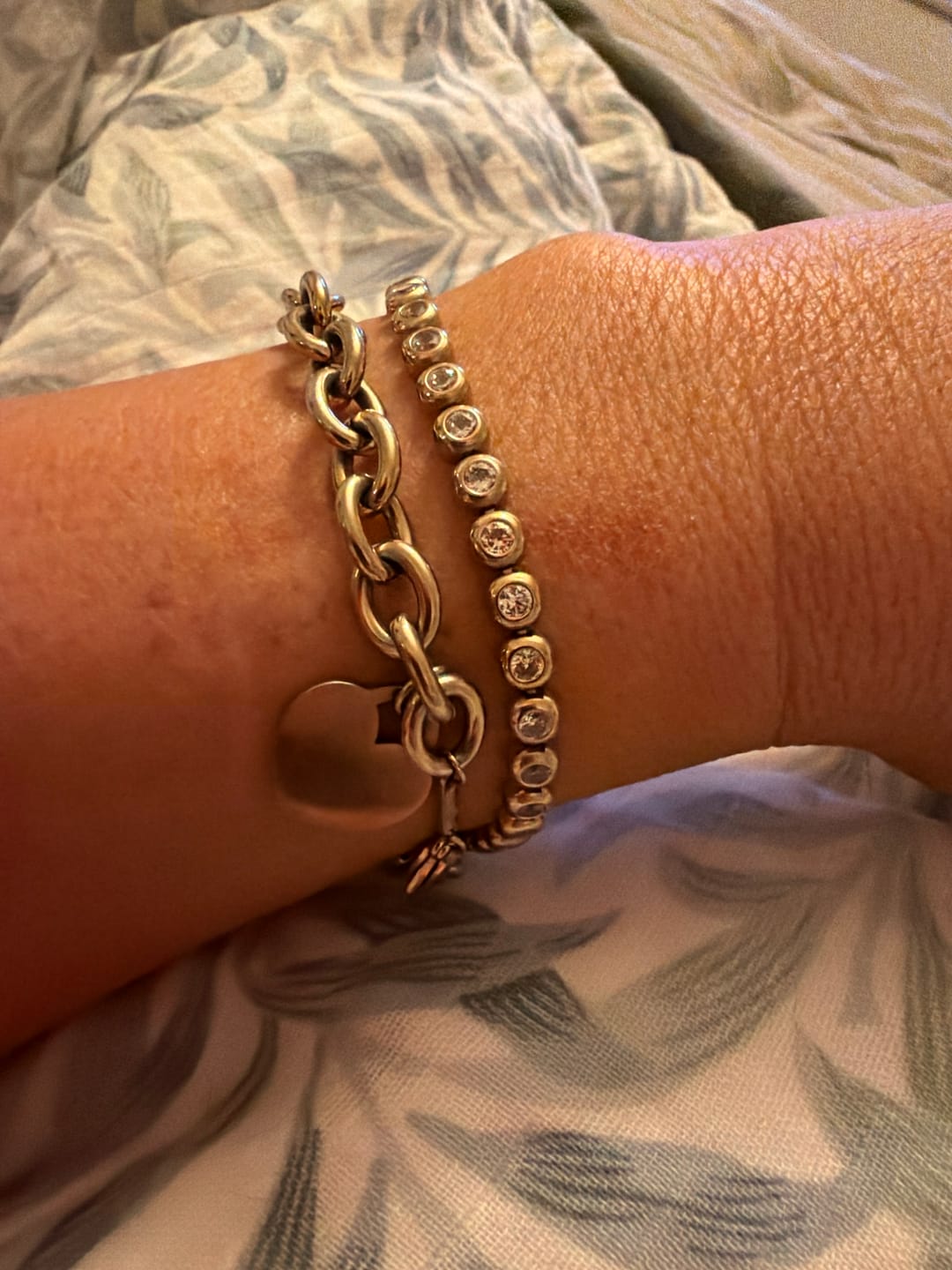 Customer photo review of Classic Bezel Tennis Bracelet
