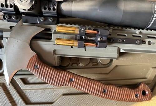 Customer photo review of Combat tomahawk "Barong" with polymer composite handle