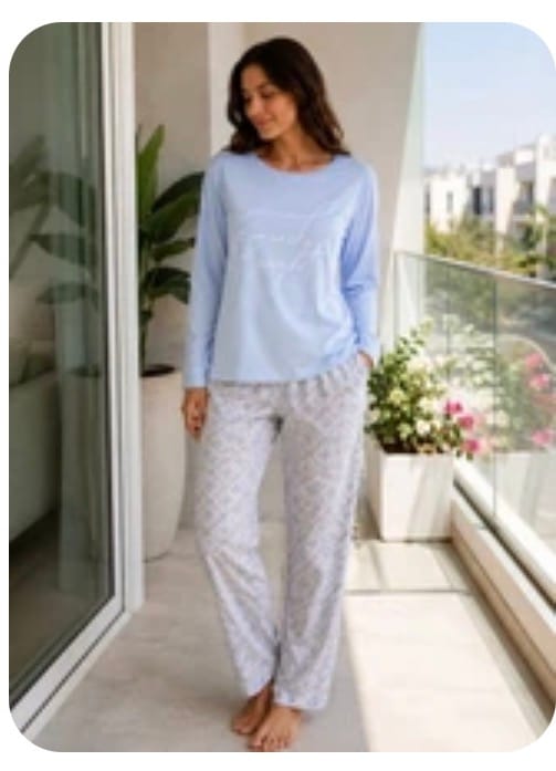 Customer photo review of Blue Breeze pajama set