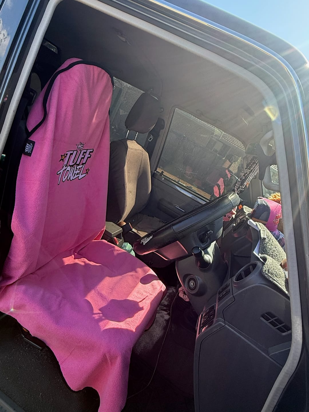 Customer photo review of Waterproof Car Towel Seat Cover