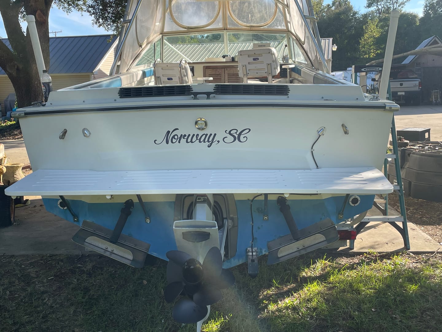 Customer photo review of Boat Logo Decal