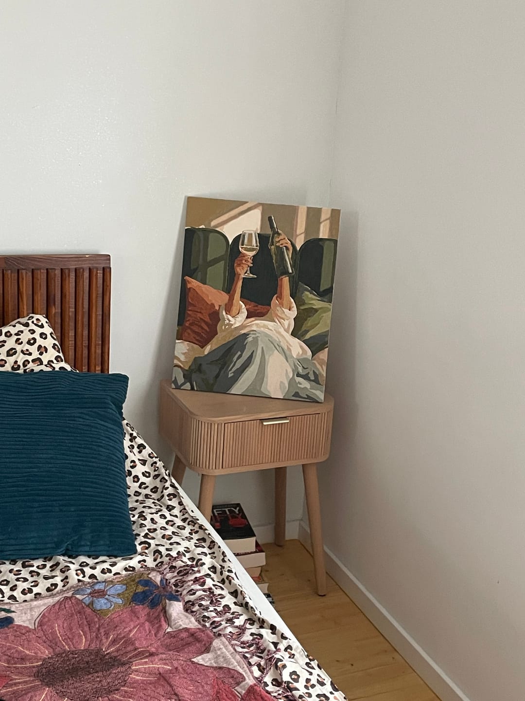 Customer photo review of Malen nach Zahlen - Wein im Bett
