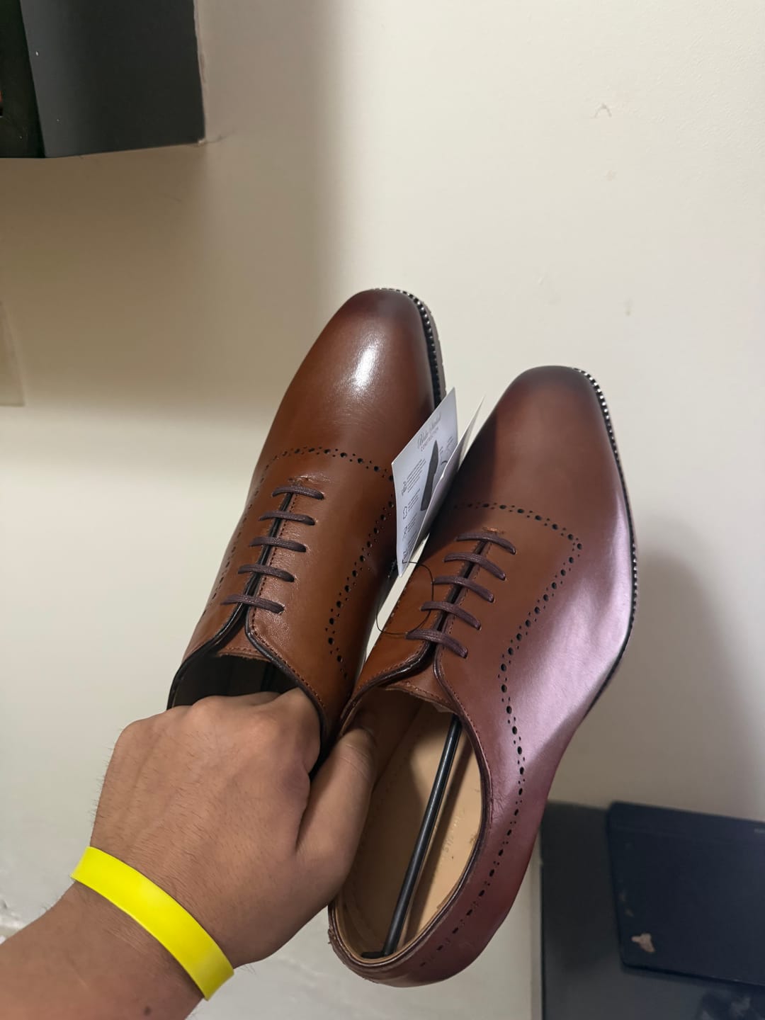 Customer photo review of Wholecut Oxfords - Brown