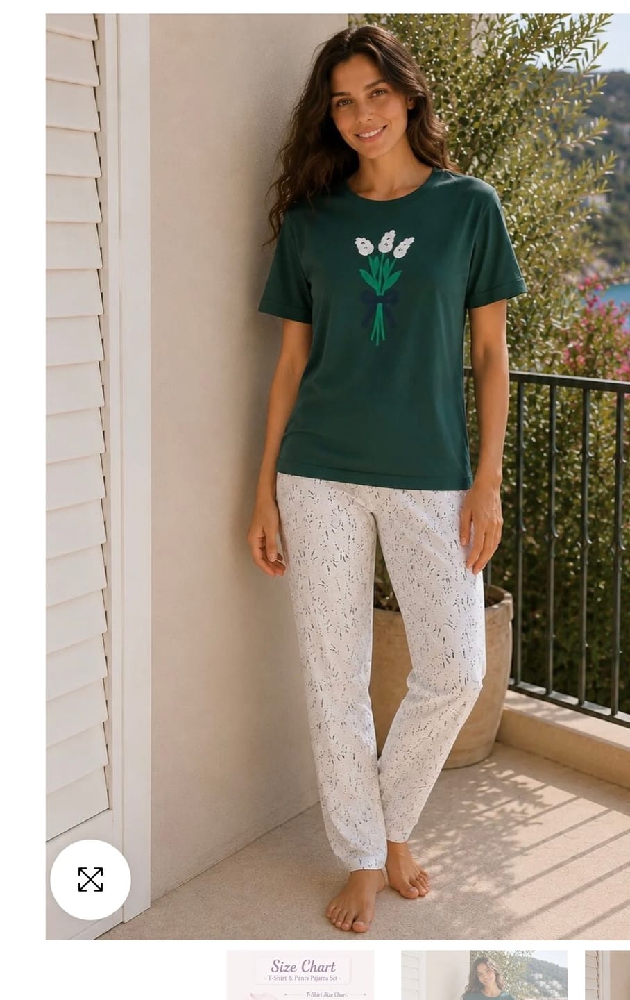 Customer photo review of stay chic pajama set