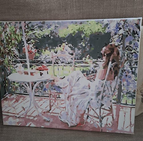 Customer photo review of Repos au Jardin