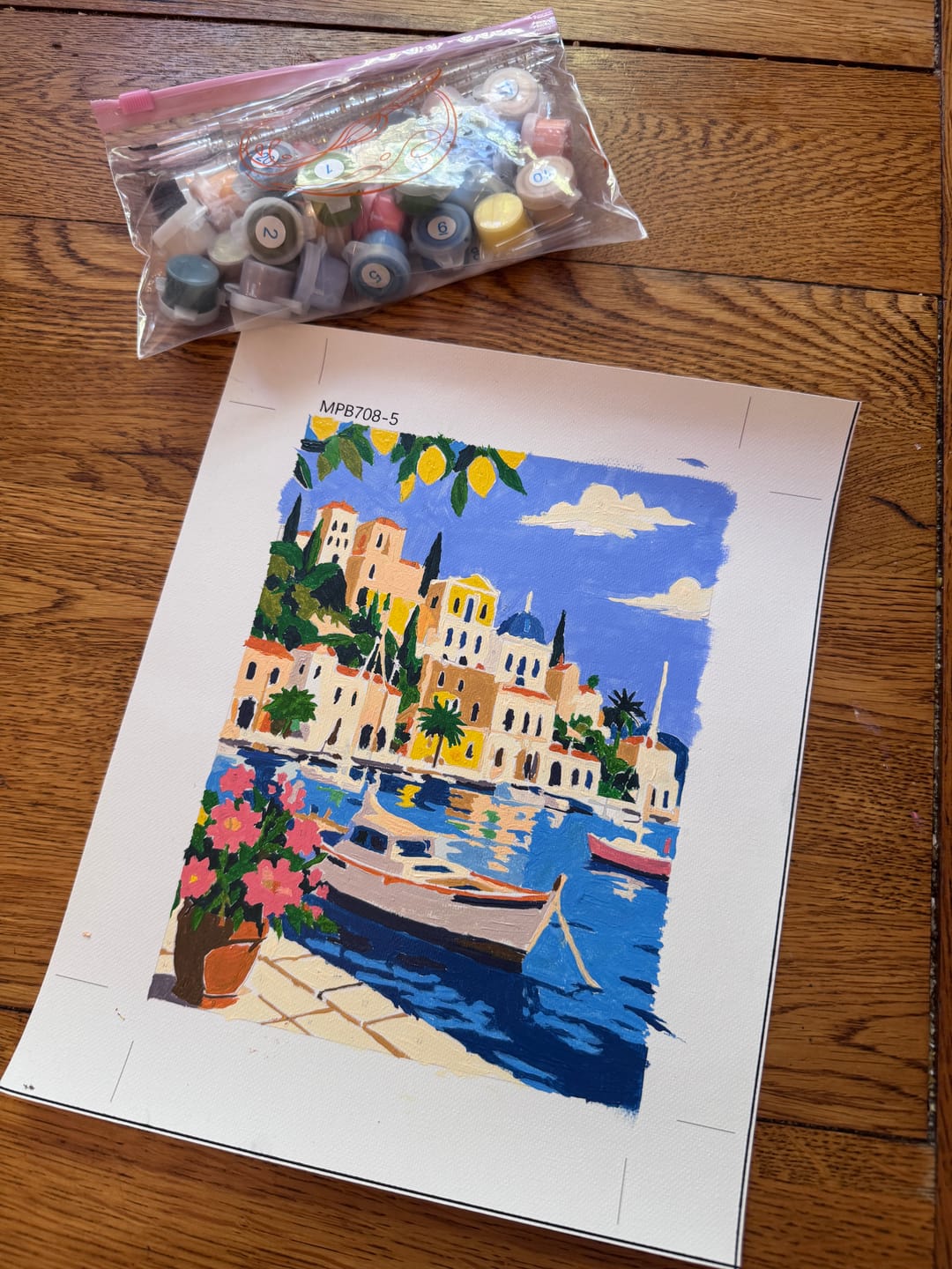 Customer photo review of 6 Mini Paintings - Mediterranean Dream Set