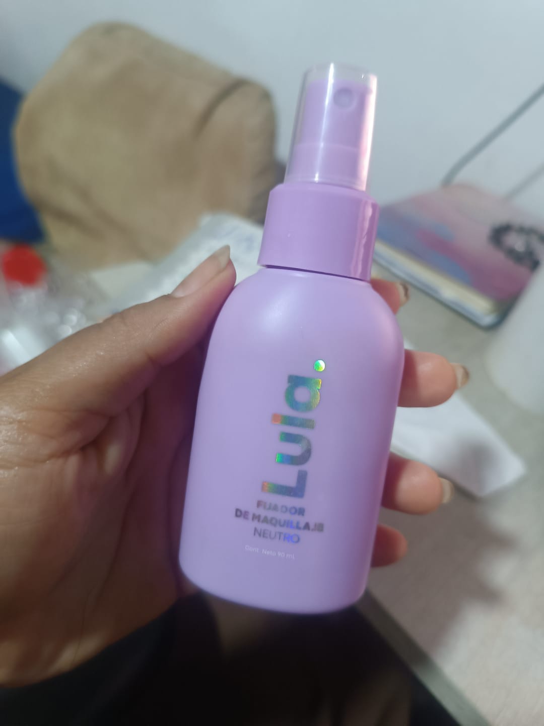 Customer photo review of Fijador de Maquillaje