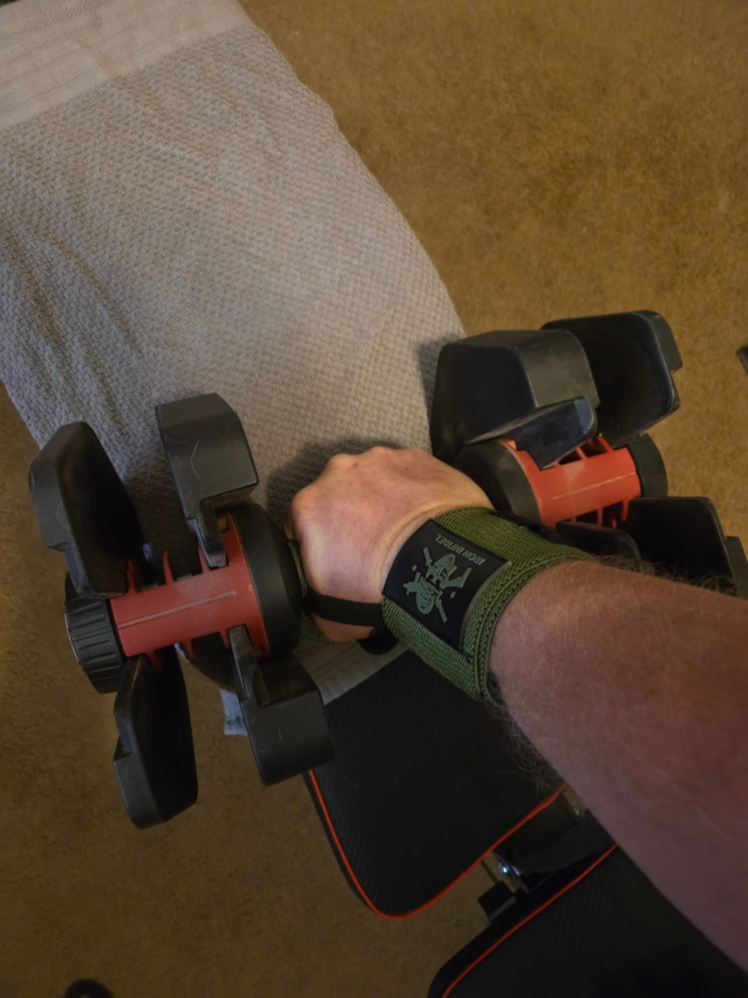 Customer photo review of Wrist Wraps