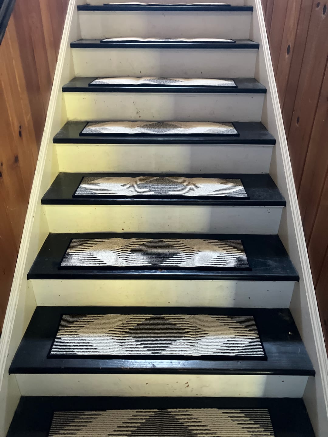 Customer photo review of Textured Non-Slip Stair Treads - Black